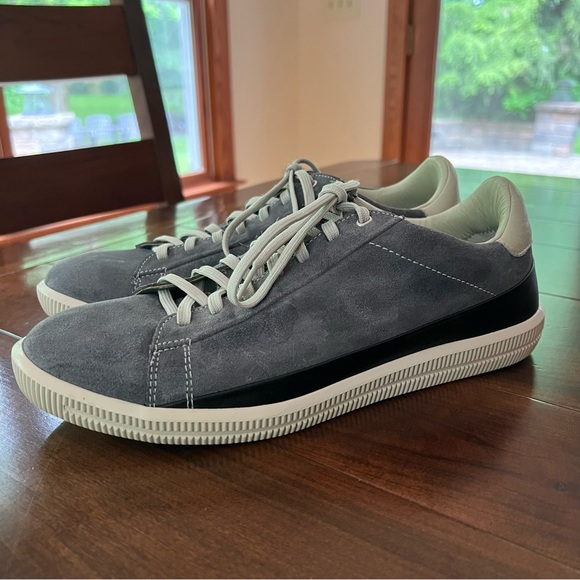 Diesel Gray Suede & Leather Sneakers 7 - Picture 2 of 8